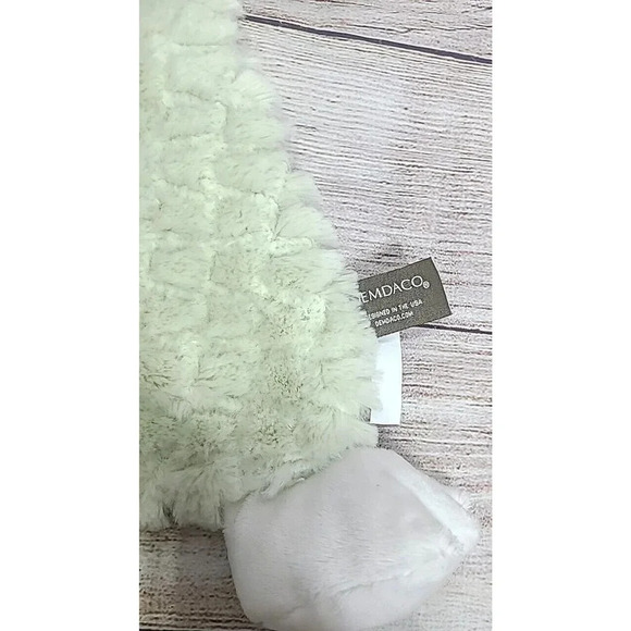 Demdaco Plush COZ Arnie Alligator Rattle Blankie Lovey Security Blanket Green - Picture 4 of 7